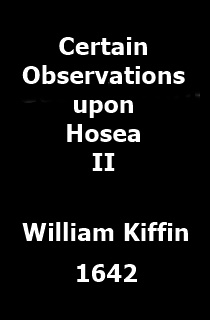 Observations upon Hosea the Second